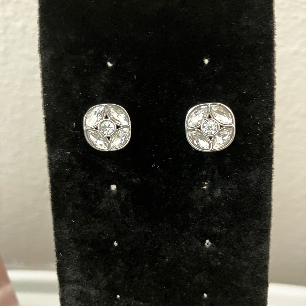 Dazzling Bezel Earrings
